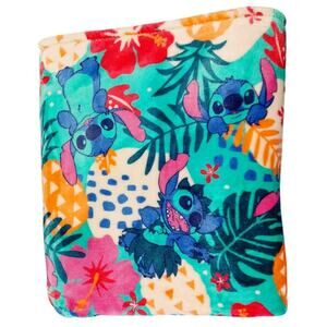 The Big One Oversized Disney Lilo & Stitch Faux Fur Throw Blanket Multicolor